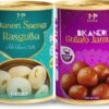 MAPAA Bikaneri Premium Spongy Rasgulla & Bikaneri Desi Ghee Gulab Jamun Ready to Eat Indian Sweets 2KG Pack